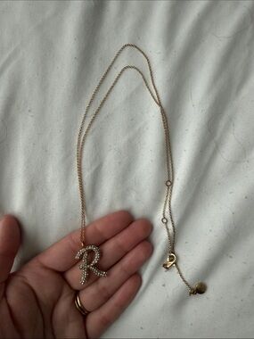 “R” Initial Necklace